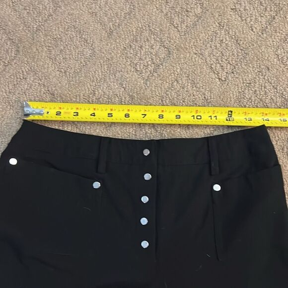 Larry Levine stretch petites Black button fly Dress Pants Size 6 Petite - Picture 6 of 10